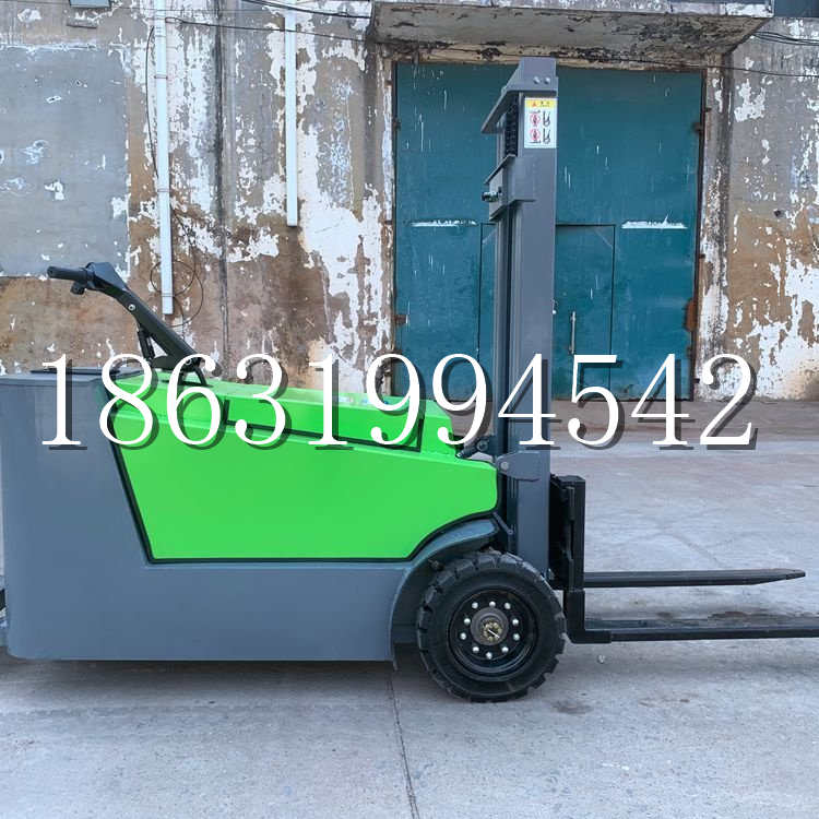 理塘县小型电动叉车1吨2吨步行站驾式电瓶堆高充电装卸车液压升降车铲车